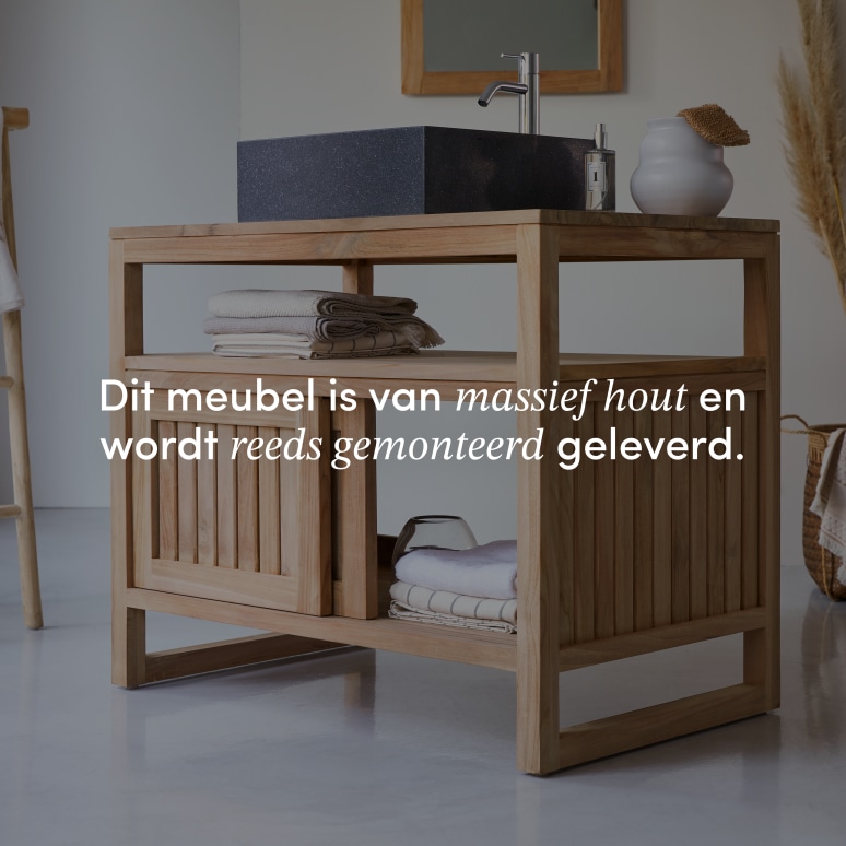 Colonial - Badmeubel in massief teak 90 cm