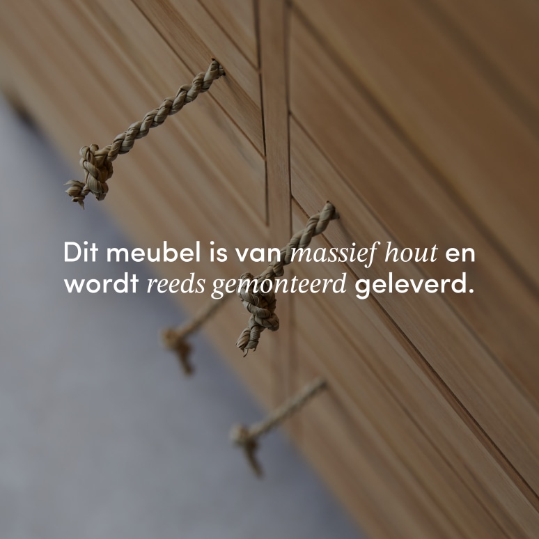 Minimalys - Kast van massief teakhout