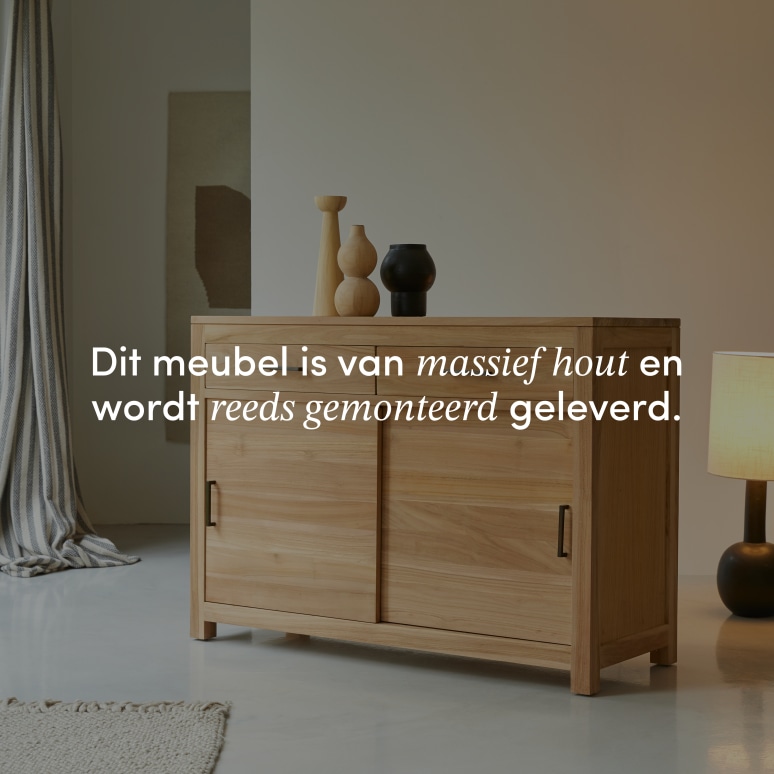 Maë - Teakhouten dressoir 120 cm