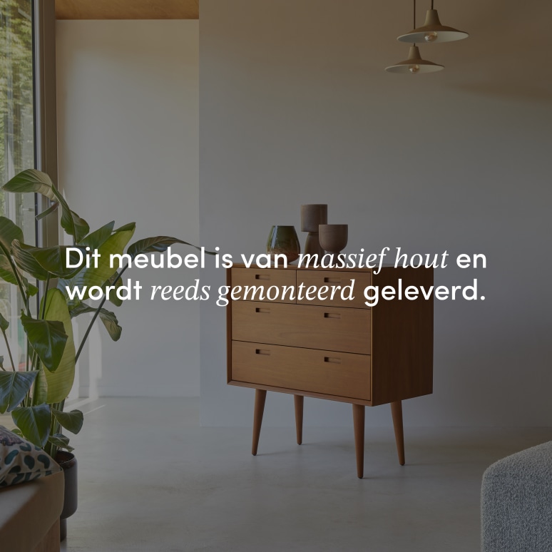 Magda 50's - Massief mahoniehouten ladekast