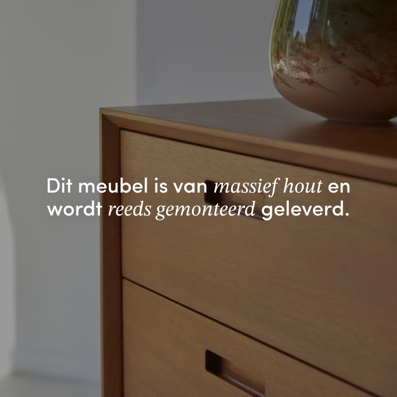 Magda 50's - Massief mahoniehouten kindercommode