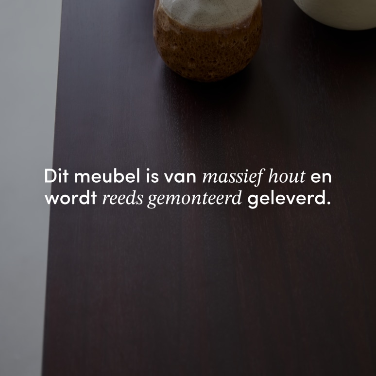 Frida - Massief mahoniehouten dressoir 205 cm