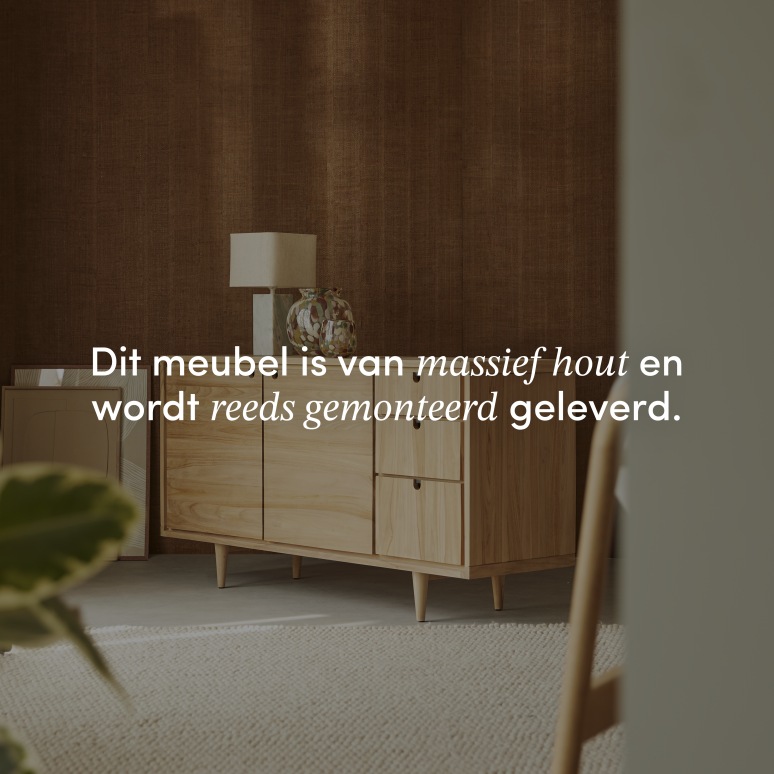 Jonàk - Massief teakhouten buffet 145 cm