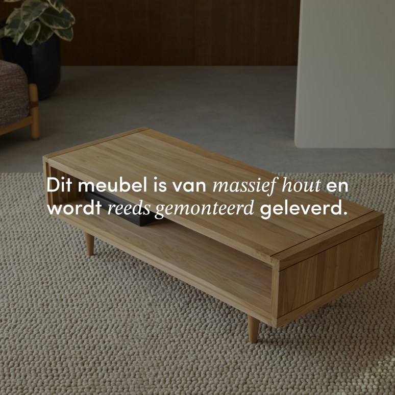 Jonàk - Massief teakhouten salontafel