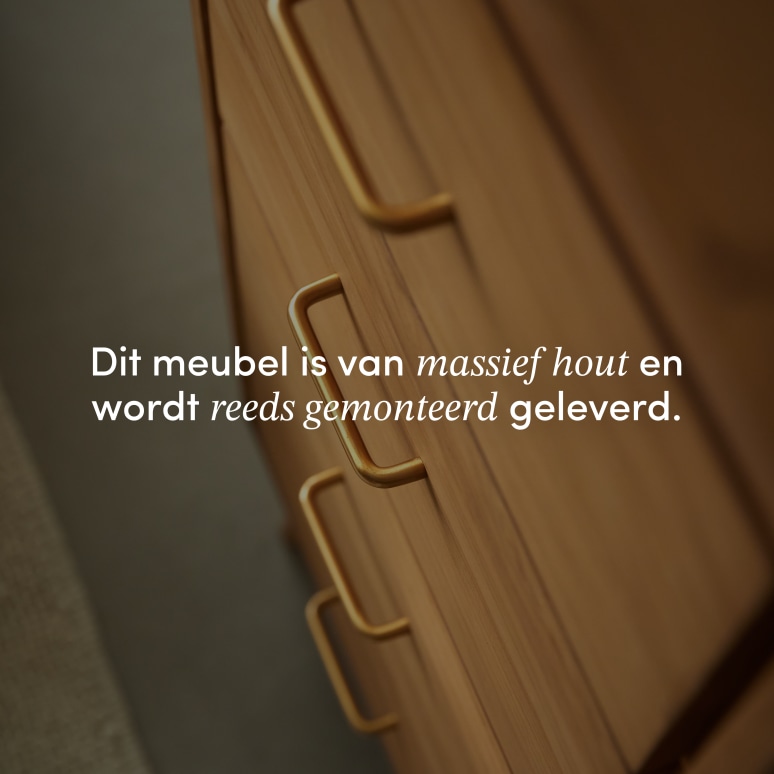 Kort - Ladekast van massief teakhout