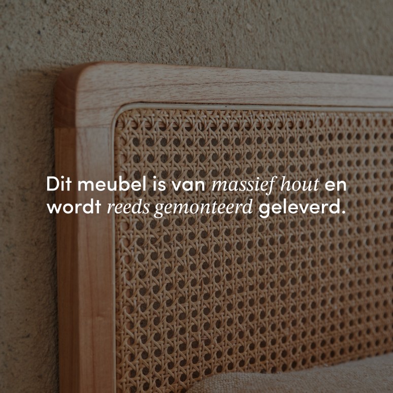 Adèle - Hoofdbord van gevlochten rotan 160 cm