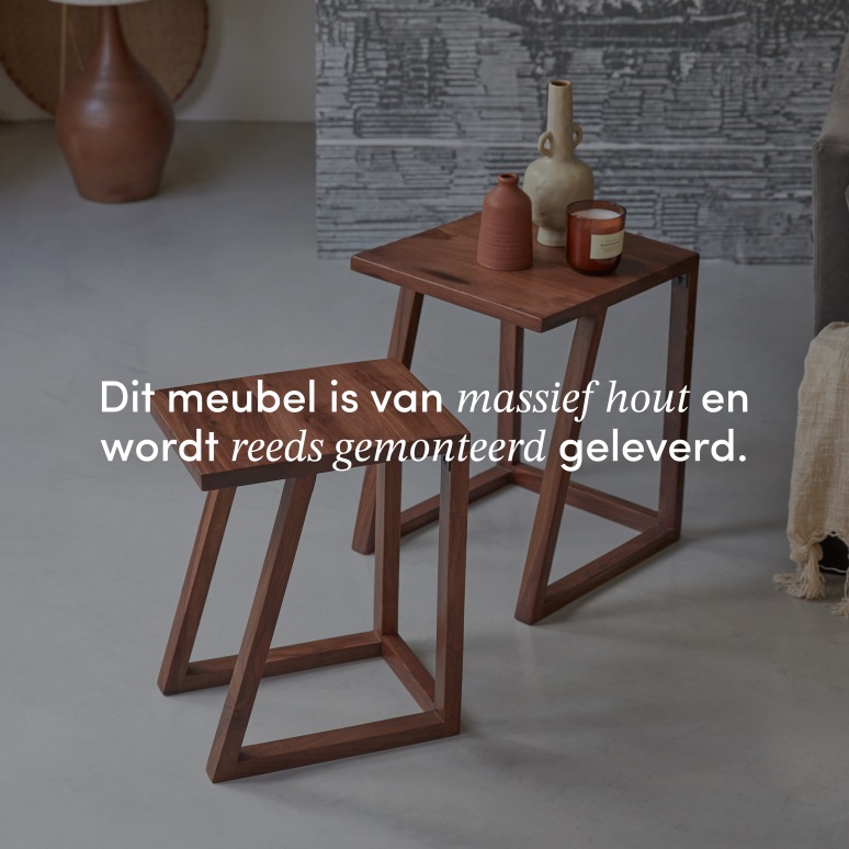 Gaspard - Massieve palissander banktafels