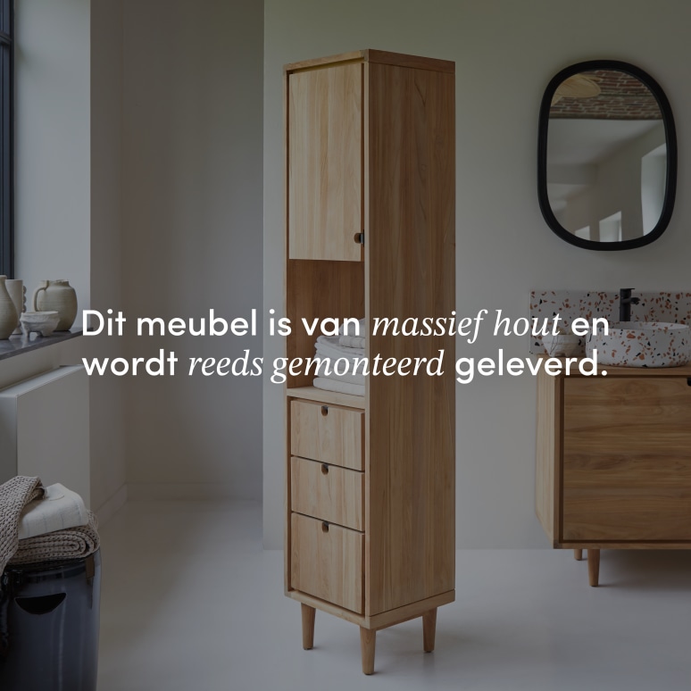 Jonàk - Massief teakhouten kolomkast