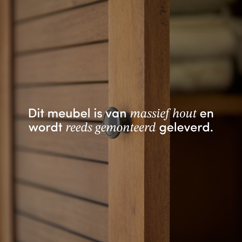 Loggia - Kolomkast van massief acaciahout
