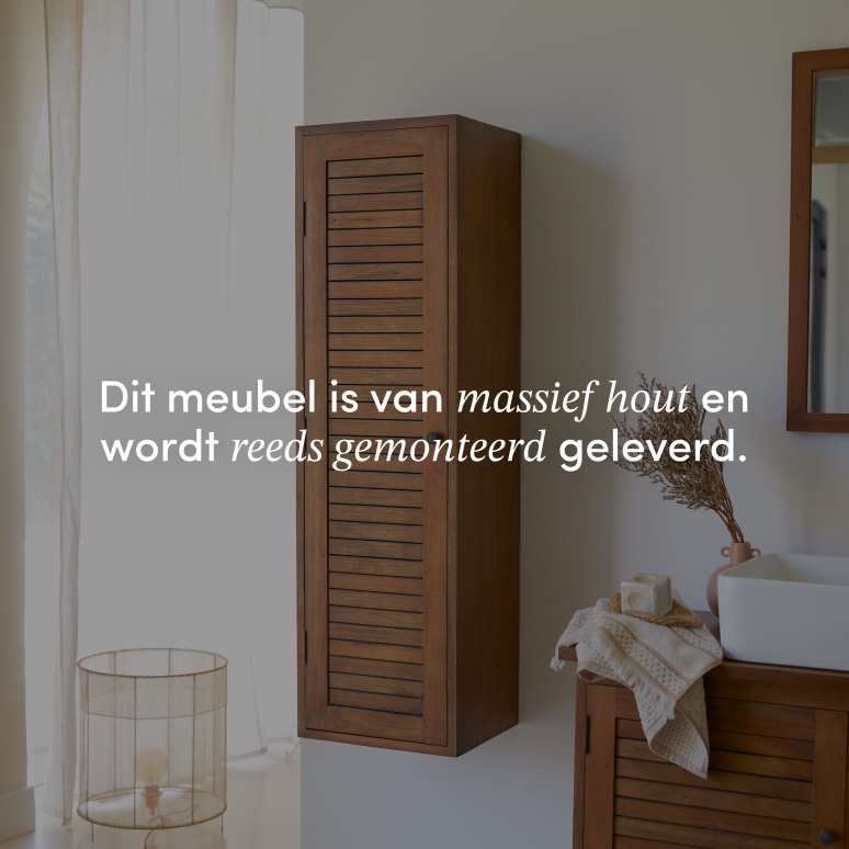 Loggia - Kolomkast van massief acaciahout