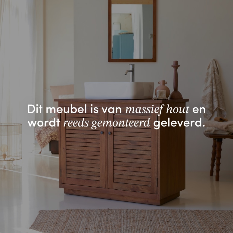 Loggia - Massief acaciahout badkamermeubel 90 cm