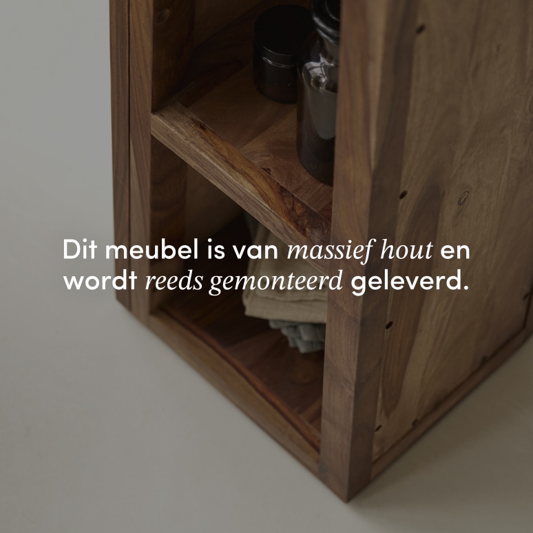 Twig - Schuine kolomkast van massief palissander