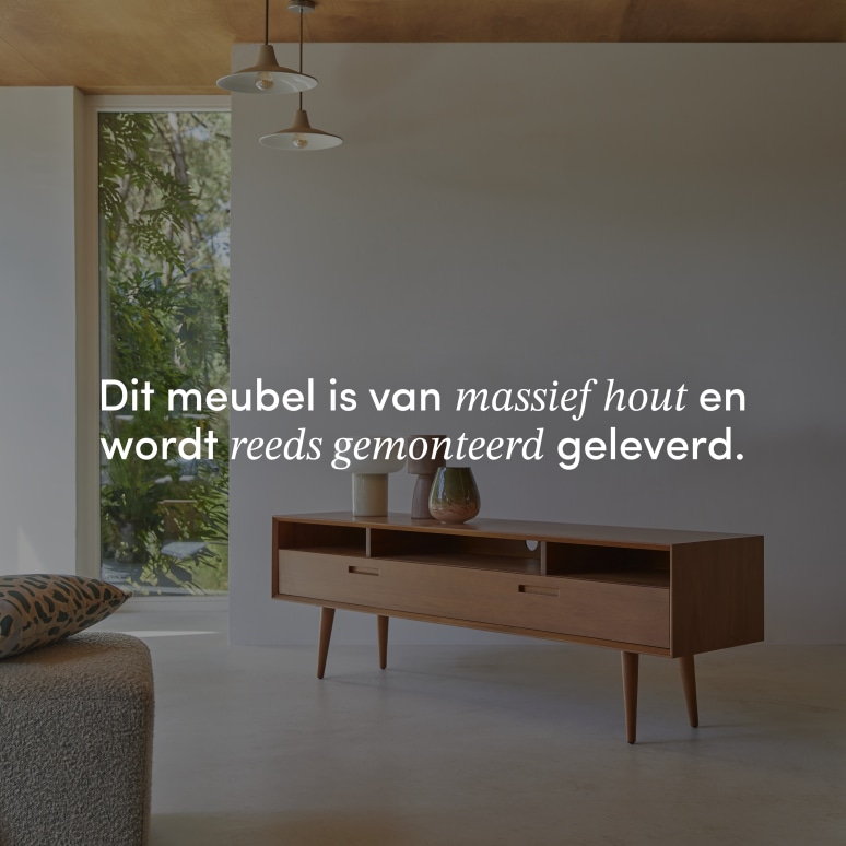 Magda 50's - Mahoniehouten tv-meubel 180 cm