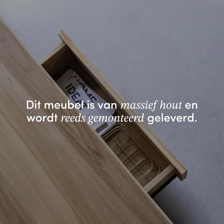 Anoa - Tv-meubel van massief teakhout 180 cm