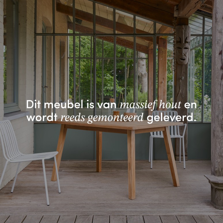 Pamoa - Massief teakhouten tuintafel voor 4/6 personen