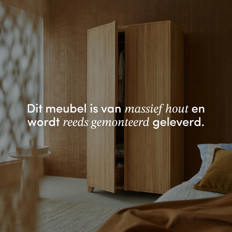 Greta - Kast van massief teakhout