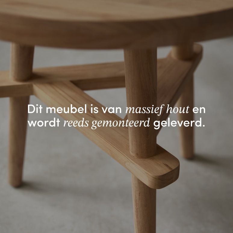 Paola - Massief teakhouten banktafel