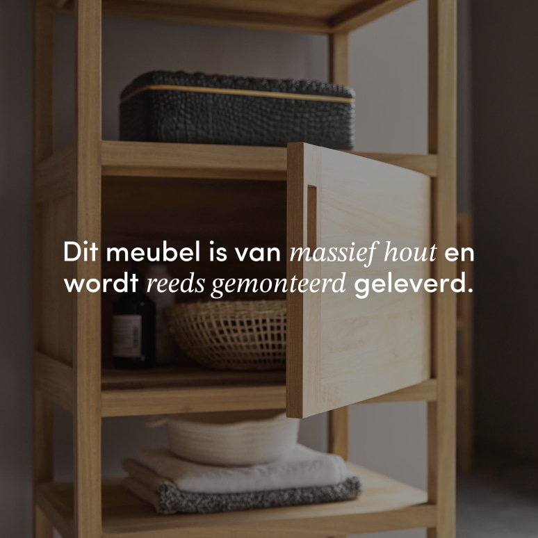 Arty - Kolomkast van massief teakhout