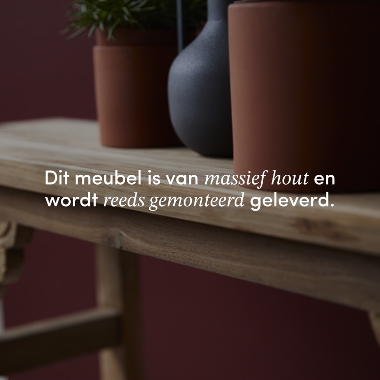 Adonis - Bank van gerecycled massief teakhout