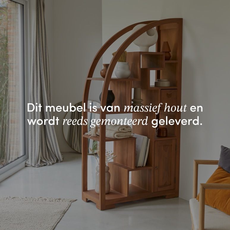 Alco Tipo - Massief teakhouten boekenkast