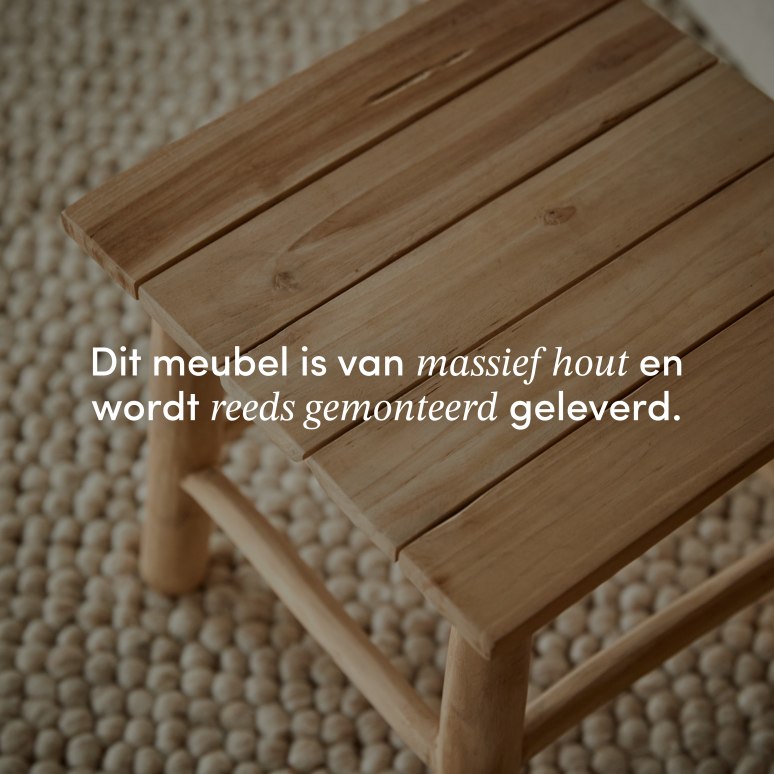 Kilim - Massief teakhouten banktafel