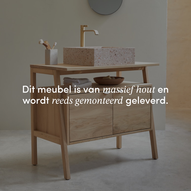 Pola - Massief eiken badmeubel 90 cm