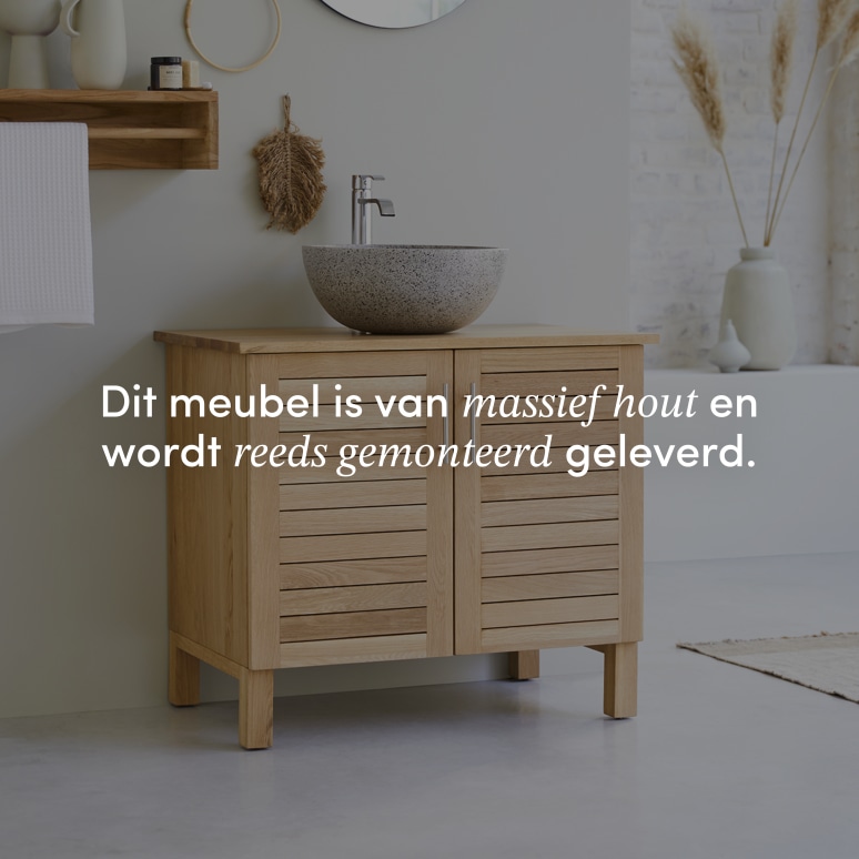 Soho - Massief eikenhouten badmeubel 85 cm