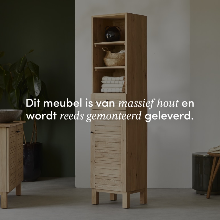 Soho - Massief eikenhouten kolomkast
