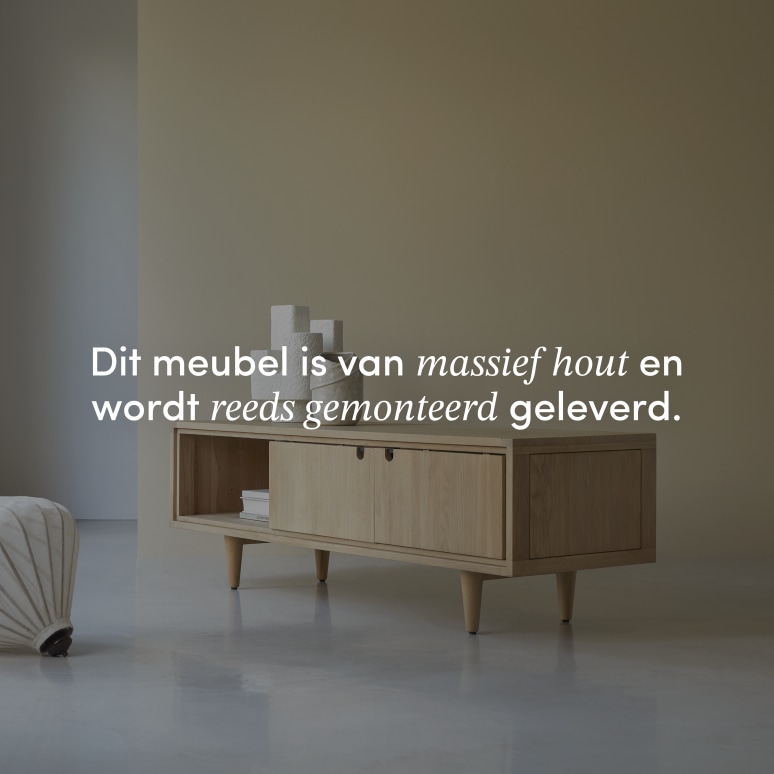 Jonàk - Massief eikenhouten tv-meubel 140 cm