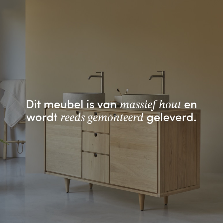 Jonàk - Massief eikenhouten badmeubel 145 cm