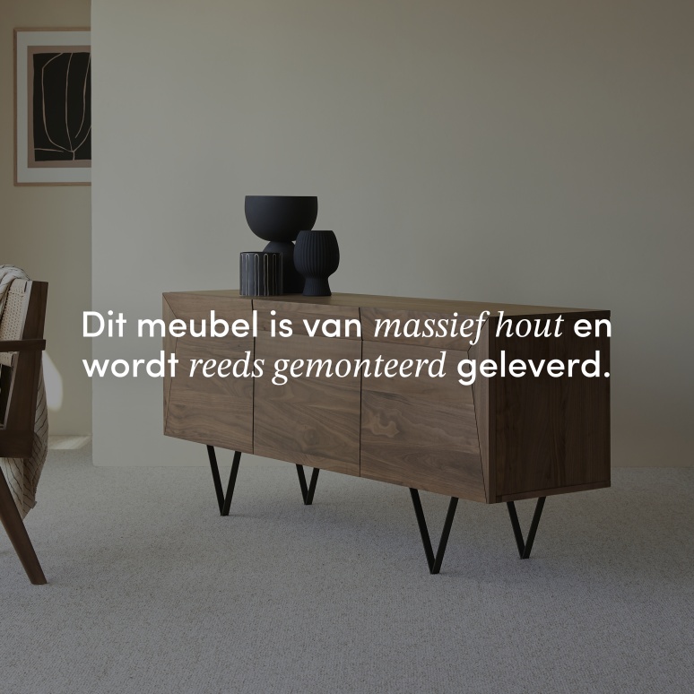 Metric - Massief notenhouten buffet 175 cm
