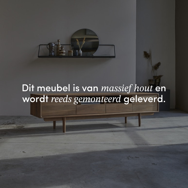 Ellie - Tv-meubel van massief notenhout 180 cm