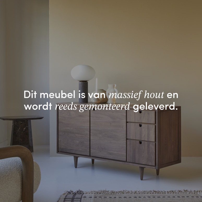 Jonàk - Massief notenhouten dressoir 145 cm