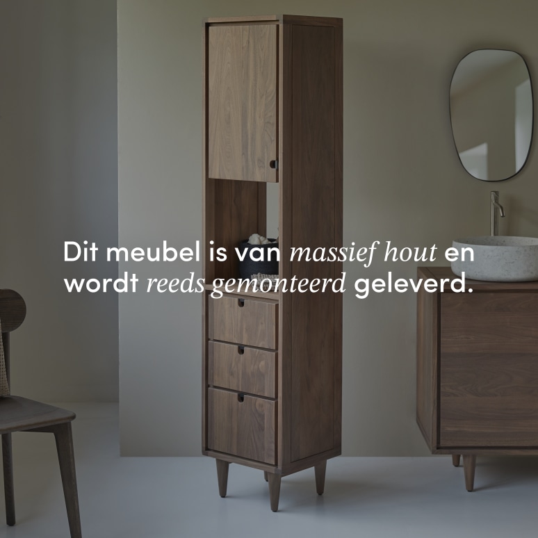 Jonàk - Massief notenhouten kolomkast