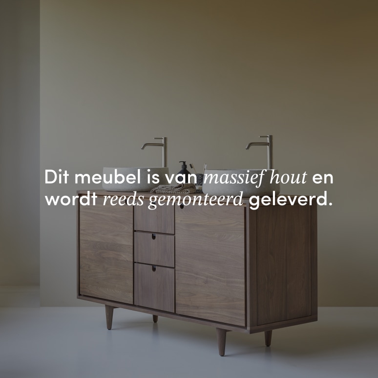 Jonàk - Massief notenhouten badmeubel 145 cm