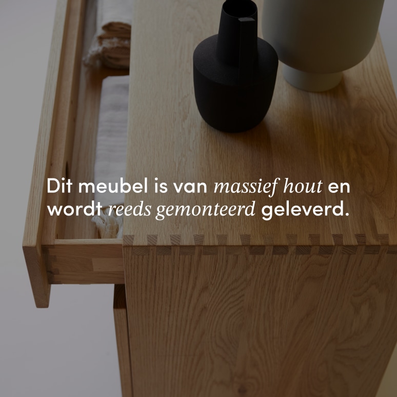 Jeanne - Massief eikenhouten buffet 185 cm