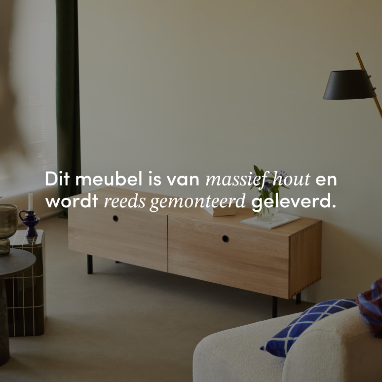 Jeanne - Massief eiken tv-meubel 160 cm