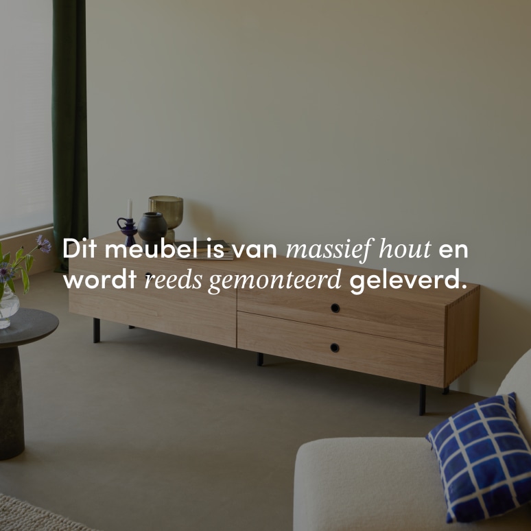 Jeanne - Massief eiken tv-meubel 200 cm