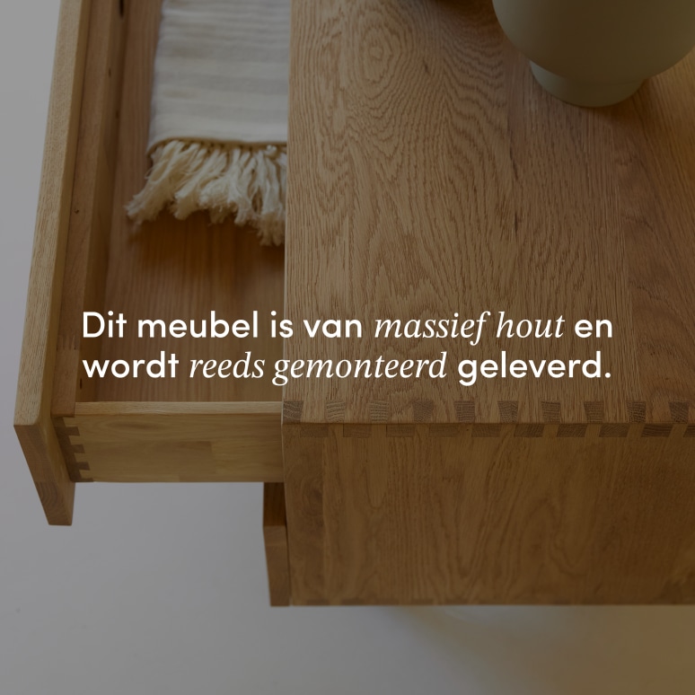 Jeanne - Massief eiken tv-meubel 200 cm