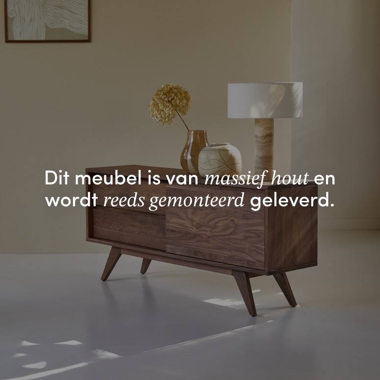 Esmée - Dressoir van massief notenhout 130 cm