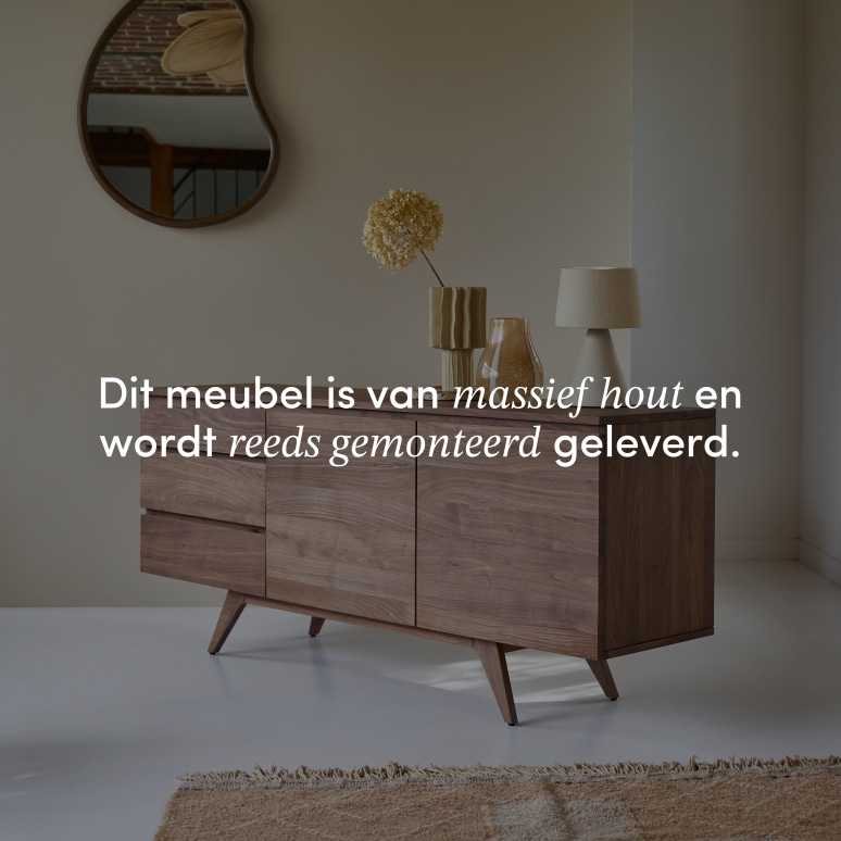 Esmée - Buffet van massief notenhout 180 cm