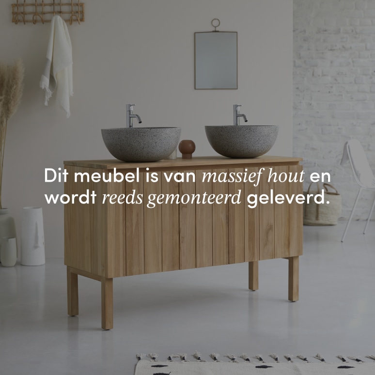 Jill - Massief teakhouten badmeubel 120 cm