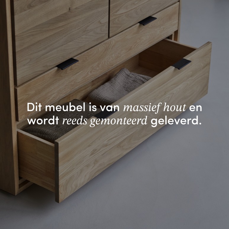 Senson - Massief eikenhouten opbergkast