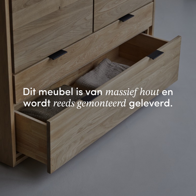 Senson - Garderobekast voor de hal van massief eiken
