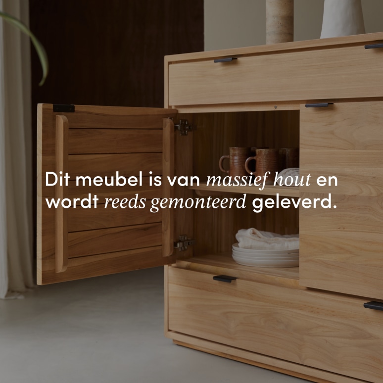 Senson - Massief teakhouten buffetkast 120 cm