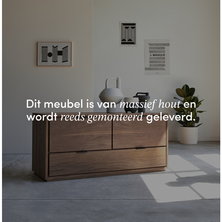 Senson - Massief notenhouten tv-meubel 120 cm