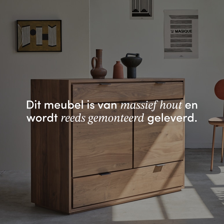 Senson - Massief notenhouten buffet 120 cm