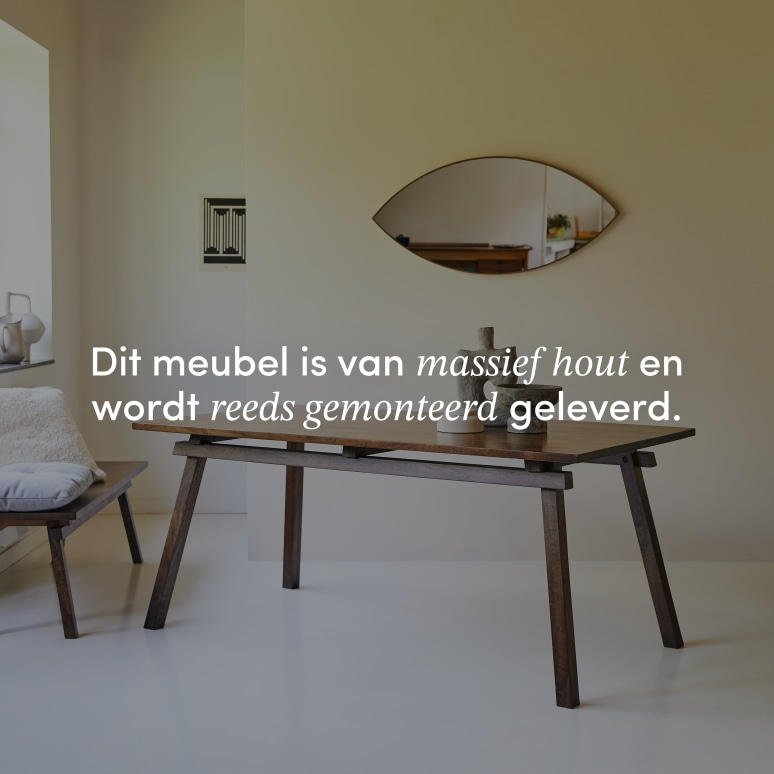 Arko - Eettafel van massief mangohout voor 6/8 personen