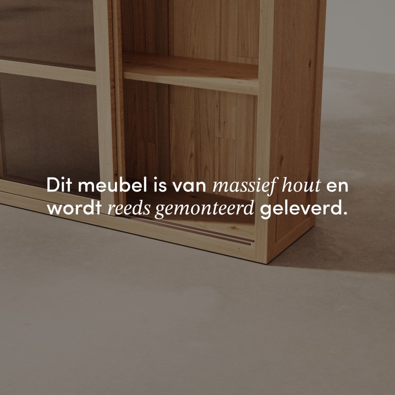 Heidi -  Servieskast in massief eikenhout 110 cm
