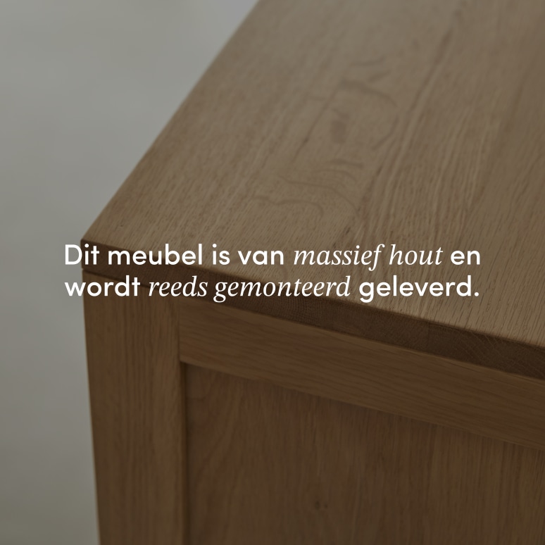 Heidi -  Servieskast in massief eikenhout 110 cm